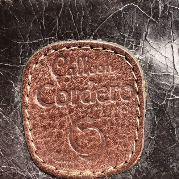 Calleen Cordero Cracked Brown Leather Belt Bag with Upcycled Vintage Kilim - Picture 13 of 16